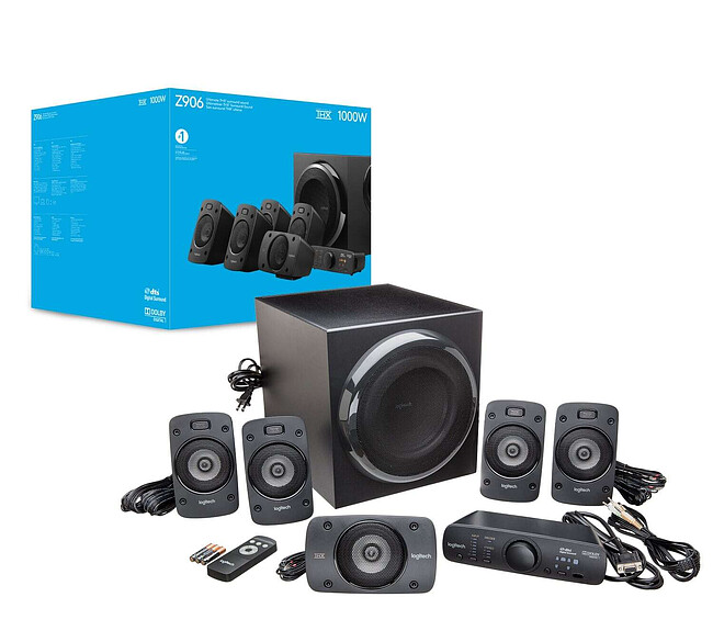 Акустика Logitech Surround Sound Speakers Z906 Black (980-000468)