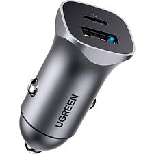 Автомобильное зарядное Ugreen CD130-30780 Silver (30780)