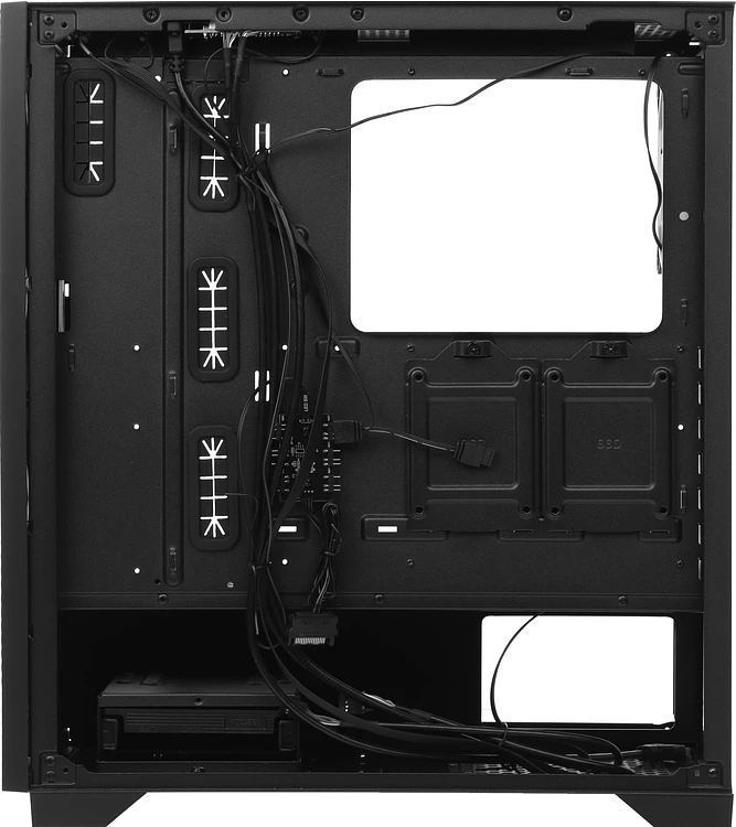 Корпус Azza Hive черный без БП (CSAZ-450)