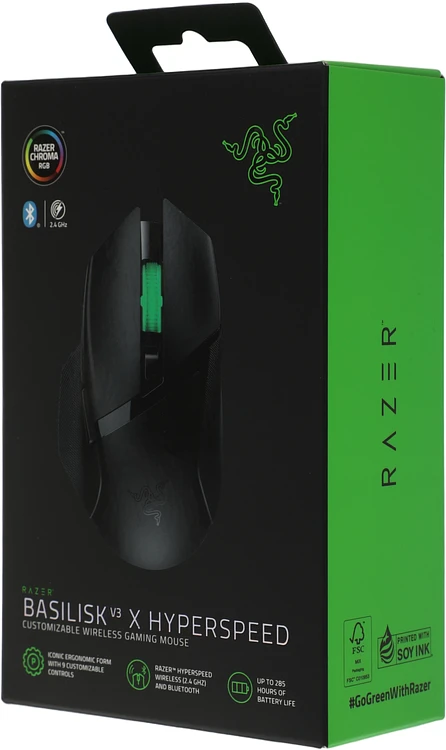 Мышь Razer Basilisk V3 X Hyperspeed черный (RZ01-04870100-R3G1)