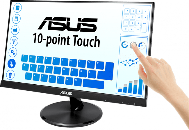 Монитор Asus VT229H черный (90LM0490-B01170)