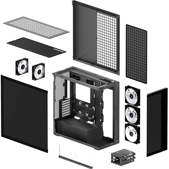 Корпус Arctic Xtender Mirror Black (ACPCC00018A)