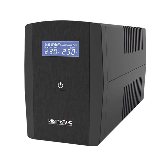 Источник бесперебойного питания Импульс Юниор Смарт 1200 черный (JS12223)