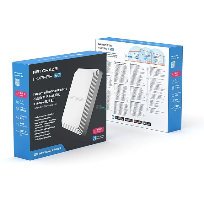 Wi-Fi роутер Netcraze Hopper SE (NC-3812)