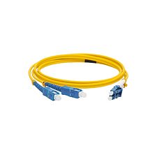 Патч-корд Lanmaster LAN-2LC-2SC/SU-5.0 желтый