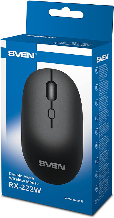 Мышь Sven RX-222W черный (SV-021771)