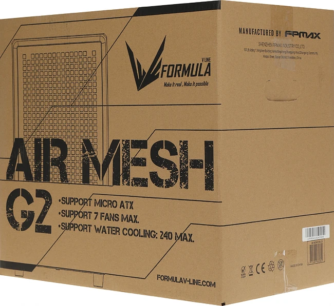 Корпус Formula V Line Air Mesh G2 без БП черный