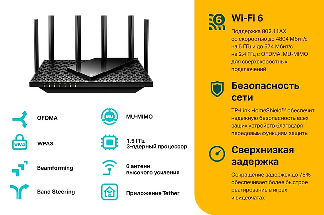 Беспроводной маршрутизатор TP-Link Archer AX73