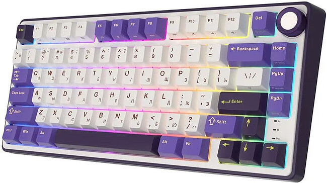 Клавиатура Royal Kludge R75 K Silver switch/Blackberry