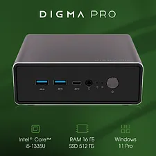 Компьютер Digma Pro Minimax U1 16/512Gb темно-серый/черный (DPP5-ADXW03)