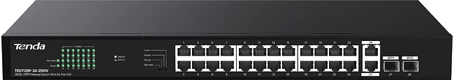 Коммутатор Tenda TEG1128P-24-250W