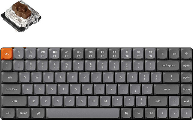 Клавиатура Keychron QMK K3 Max Brown Switch (K3M-H3-RU)