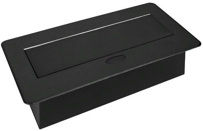 Разветвитель Premier PX/BL-HOR-2R-2USB-BLK черный