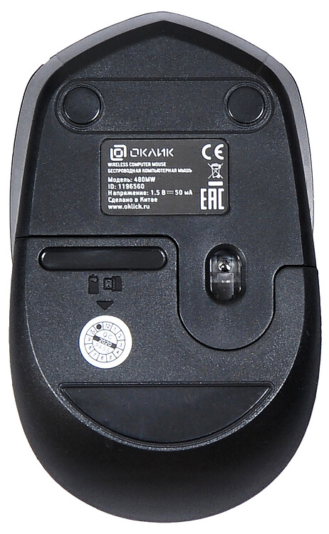 Мышь Oklick 488MW черный (1196560)