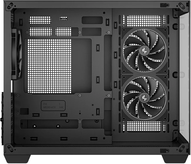 Корпус DeepCool CG330 3F mATX без БП черный (R-CG330-BKNGM3-G)