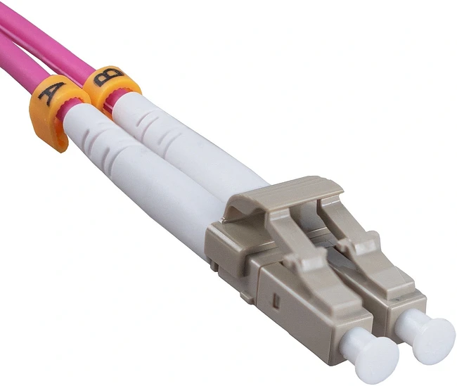 Шнур оптический Cabeus FOP-50-OM4-LC-SC-1m