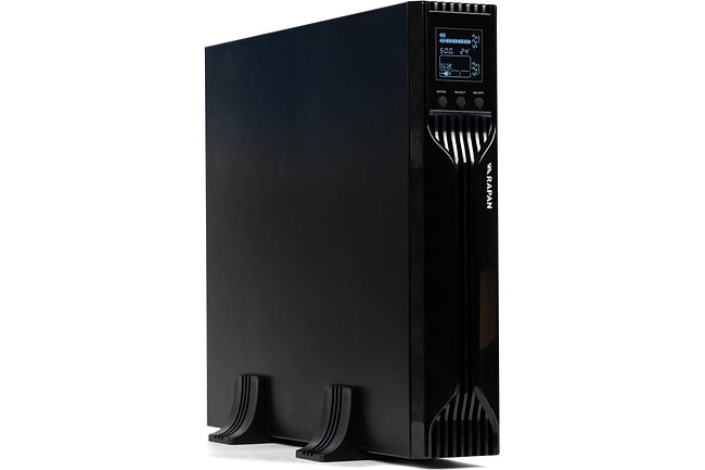 Источник бесперебойного питания Бастион Rapan-UPS 2000-Rack-IN-4X9-E черный (8959)