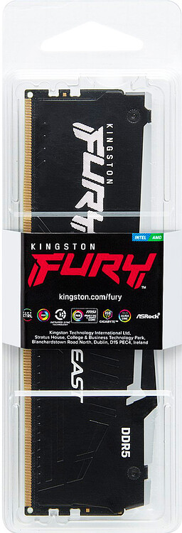 Оперативная память Kingston FURY Beast RGB DDR5 16GB PC5-48000 (KF560C30BBEA-16)