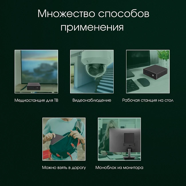 Компьютер Digma Pro Minimax U1 8/512Gb темно-серый/черный (DPP5-8DXW01)