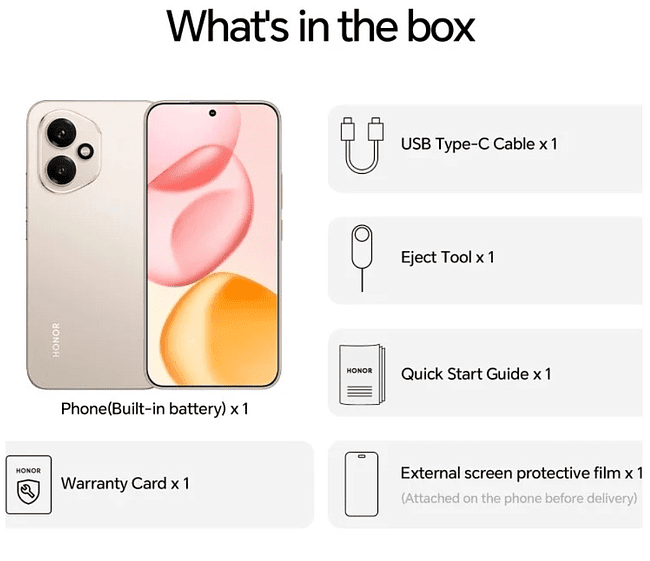 Смартфон Honor 400 8GB/256GB DNY-NX9 Desert Gold (5109BURB)