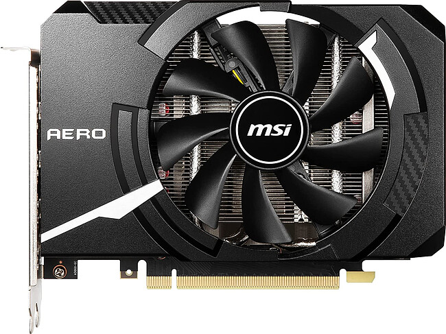 Видеокарта MSI GeForce RTX 3050 Aero ITX 8G OC V2 (RTX 3050 AERO ITX 8G OCV2)