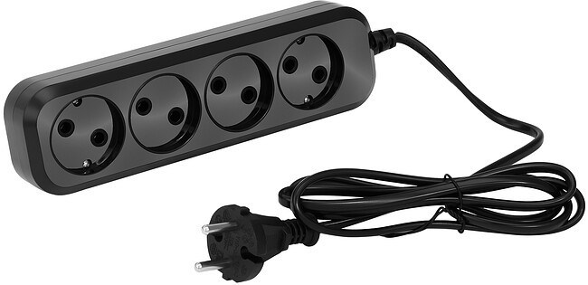 Удлинитель Sunwind SW-PE41-B черный