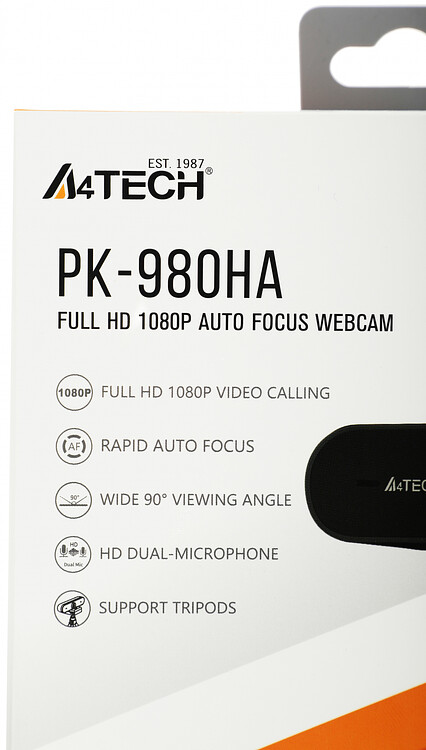 Веб-камера A4Tech PK-980HA черный