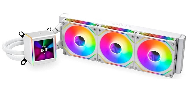 Кулер для процессора Lian Li Galahad II LCD SL-Infinity 360 White (G89.GA2ALCD36INW.00)