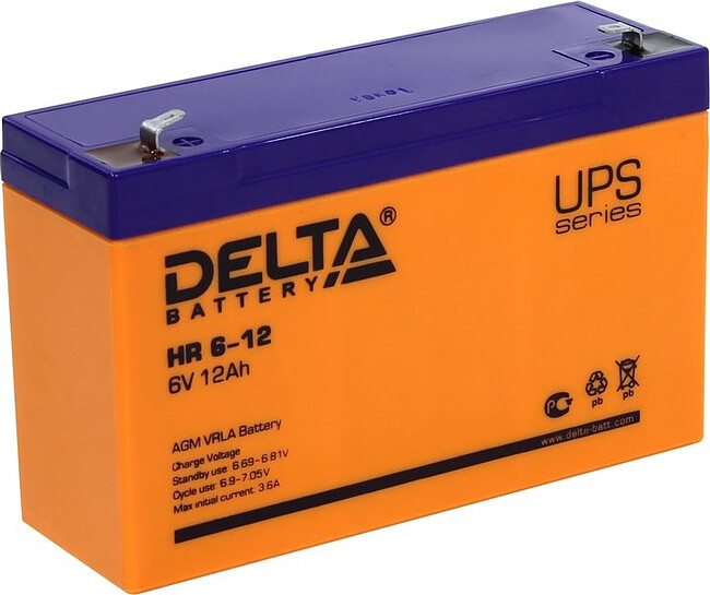Аккумулятор для ИБП Delta HR 6-12