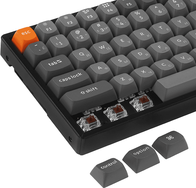 Клавиатура Keychron QMK K2 Max Brown Switch (K2M-J3-RU)