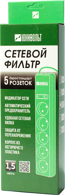 Сетевой фильтр Юнивольт 00-00000389