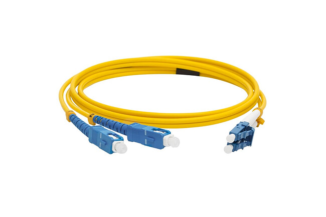 Патч-корд Lanmaster LAN-2LC-2SC/SU-5.0 желтый