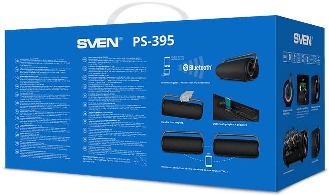 Портативная колонка Sven PS-395 черный (SV-022815)
