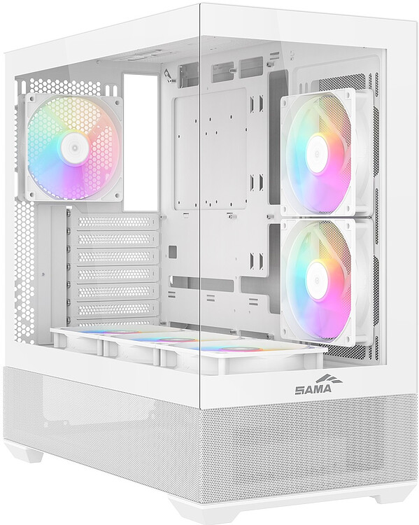 Корпус Sama V40 WH без БП белый (V40-WHADA6X1-GL)