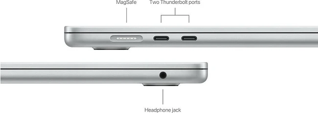 Ноутбук Apple MacBook Air 15.3 A3241 M4 Silver (MW1G3LL/A)