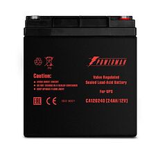 Аккумулятор для ИБП Powerman 12В/24 А·ч (CA12240/UPS) Аккумулятор для ИБП Powerman 12В/24 А·ч (CA12240/UPS)