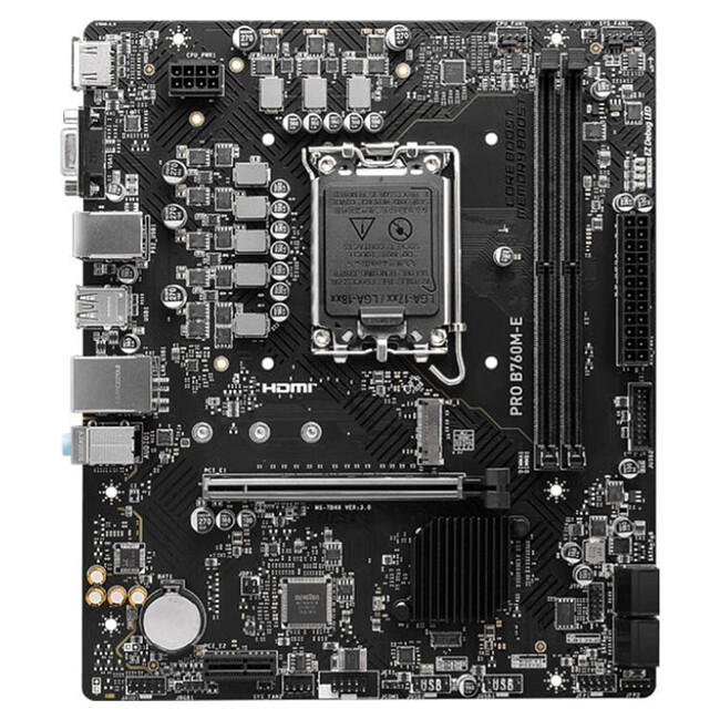 Материнская плата MSI Pro B760M-E DDR5 Материнская плата MSI Pro B760M-E DDR5