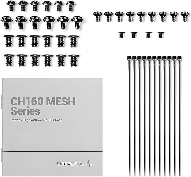 Корпус DeepCool CH160 Mesh без БП Black (R-CH160-BKNMI0-G-1)