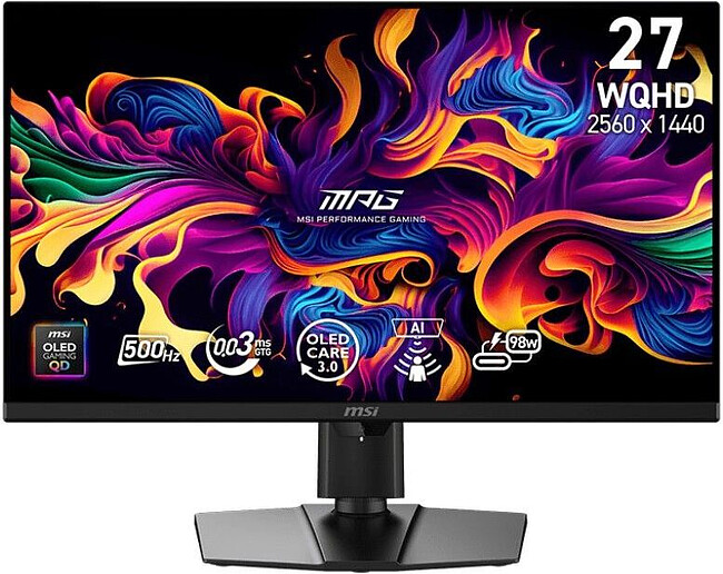 Монитор MSI MPG 271QR QD-OLED X50 черный (9S6-3CF49T-011)