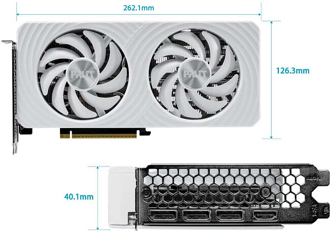 Видеокарта Palit GeForce RTX 5060 White OC 8GB GDDR7 (NE75060U19P1-GB2063M)