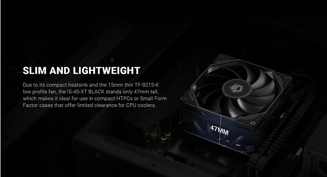 Кулер для процессора ID-Cooling IS-40-XT Black