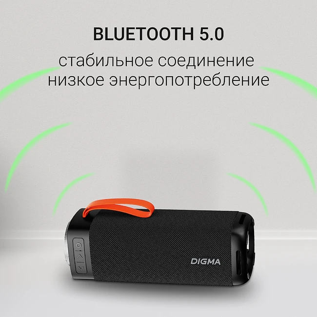 Портативная колонка Digma D-PS1522 черный (PS1522B)