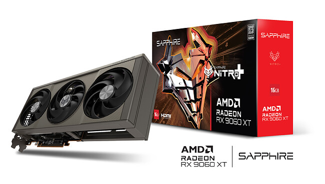 Видеокарта Sapphire Nitro+ Radeon RX 9060 XT OC 16Gb GDDR6 (11350-01-20G)