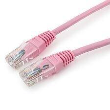 Патч-корд Cablexpert PP12-1M/RO розовый