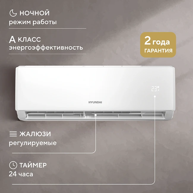 Сплит-система Hyundai HAC-07/S-PRO белый