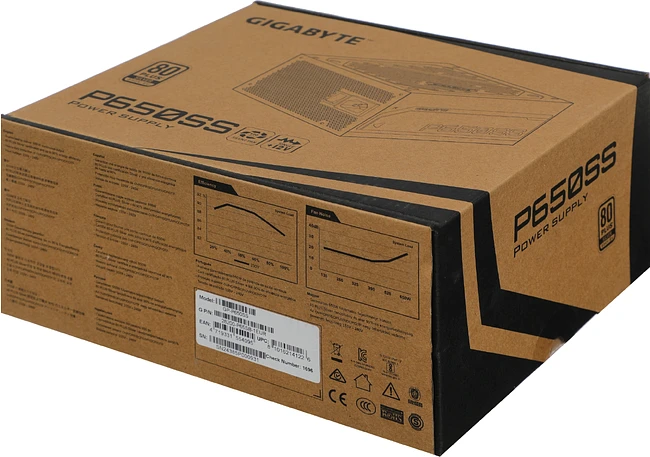 Блок питания Gigabyte ATX 650W GP-P650SS (28200-P65SB-1EUR)