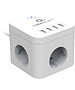 Сетевой фильтр Cablexpert CUBE-3-U4-W-1.5