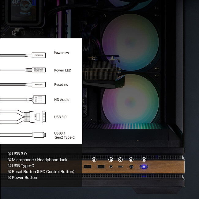 Корпус Zalman P40 Namu Black