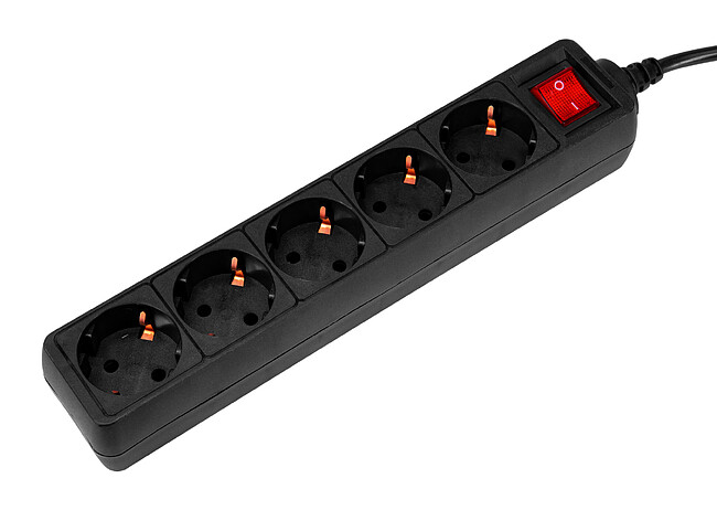 Сетевой фильтр PC Pet AP01006-E-BK черный Сетевой фильтр PC Pet AP01006-E-BK черный