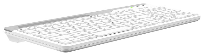 Клавиатура A4Tech Fstyler USB slim White белый/серый (FK25)